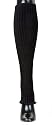 Black Leg Warmer by KD dance, Maker of the Finest Dancewear in the World - Stretch Knit Deep New York Black Doubles as an Arm Warmer - Dark New York Black - KD Dance Legwarmer, Ribbed Legwarmer - Made In America
