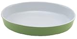 BIA Cordon Bleu 13-Inch Oval Baker, Two-Tone Leaf White by Bia Cordon Bleu