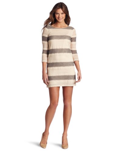 Julie Dillon Women's 3/4 Sleeve Lace Knit Shift Dress