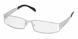 Prada PR64LV 1BC1O1 Eyeglasses Silver Frame Size 5216135