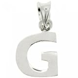 G Sterling Silver Initial Pendant