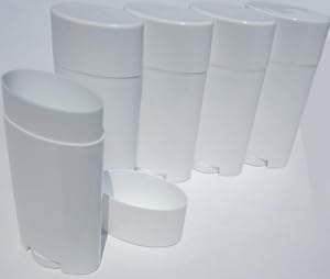 Deodorant Containers, New & Empty; Pack of 5