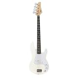 Legacy Solid Body Electric Bass Guitar, White