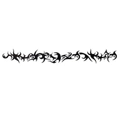 Tribal 12" Armband / Arm Accent Temporary Tattoo Body Art