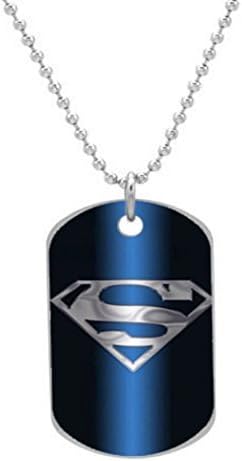 Superman Pattern Custom Unique Personalized Dog Tag Necklaces, dogtag size About 1.3X 2.1 inches Ideal Gift