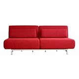 Quintiliano Convertible Sofa Bed, Red