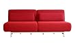 Quintiliano Convertible Sofa Bed, Red