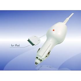 Hitech - Car Charger for iPod, iPod Mini, iPod Video, iPod Nano