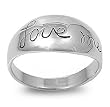 Sterling Silver Ring - Love Me - Size: 5-10
