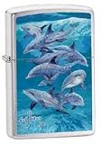 Brushed Chrome, Guy Harvey Bottle Nose Dolphin