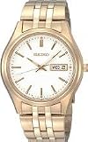 Seiko Men's Quartz Analogue Watch SGGA20P1 with Gold Plated Bracelet and Whit...