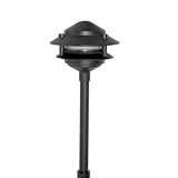 Focus AL-03-LEDPBLT Outdoor Area Light with No Shades, Black Finish by Focus [並行輸入品]