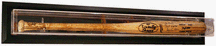 Mirror Back Baseball Bat Display Case with MLB Engraved Team Logo (Black)