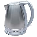Toastess TJK-377 Stainless-Steel 1-1/4-Quart Cordless Electric Kettle