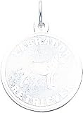 14K White Gold Engraveable Labrador Retriever Charm New