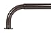 Energy Saving Wrap Around Black Out Return Adjustable Window Curtain Metal Rod Set, 1-inch Diameter, 52