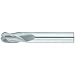 Niagara Cutter CB330 Carbide Ball Nose End Mills, Inch, TiAlN Finish, Roughing and Finishing Cut, 30 Degree Helix, For Use With All Materials