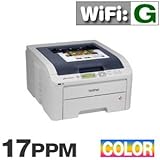 New Brother Wireless Compact Digital Color Laser Printer 600 X 2400 Dpi Net ....