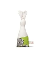 Organic Rabbit Rattle (Green Tree Rings)