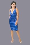 Sleeveless Ruched Satin Dresses by Atria