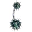 Camouflage Flame Koosh Belly Ring
