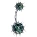 Camouflage Flame Koosh Belly Ring