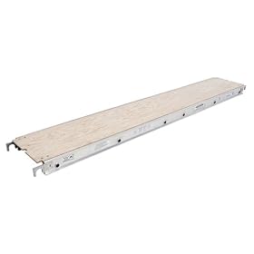 Werner 5310-19 75-Pound per Square-Feet Duty Rating Plywood Decked Aluma-Plank, 19-Inch Wide by 10-Feet Long