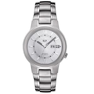 Men's Seiko 5 Automatic Silver Dial Stainless Steel #SNKA19