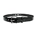 Boston Leather 6580-1-42 Black Plain Nickel HW 1.25" Wide Dress Belt 42"