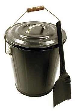 Hearthmates Black Ash Bucket and Shovel Kit