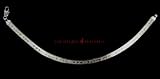 8 inch Sterling Silver I LOVE YOU Herringbone Bracelet