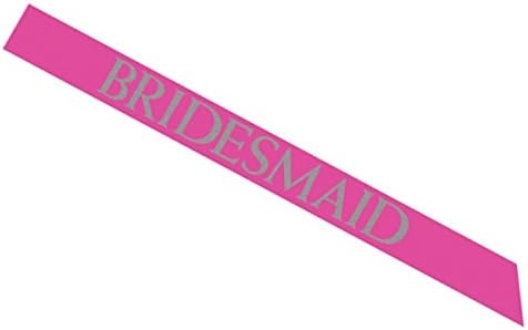 Bridesmaid Pink Poly-Satin Sash
