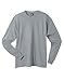 Hanes Long Sleeve Beefy T-Shirt - 5186, XL, Light Steel