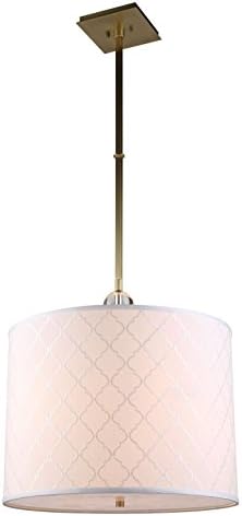Elegant Lighting 1445D22BB Pendant Brass Tones from gemma collection with 2 bulbs lighting Lamp Home Improvement