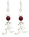 Alabama Crimson Tide Beaded Wire Logo Earring NCAA College Athletics