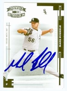 Mark Buehrle Autographed/Hand Signed Baseball Card (Chicago White Sox) 2004 Donruss Throwback Thread