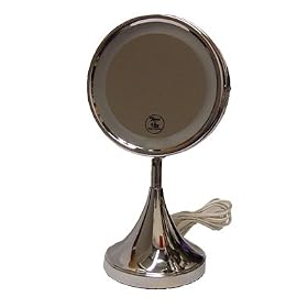 Rucci Chrome Stand Lighted Mirror Reg./10x * #m822