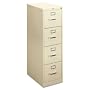 HONH414PL - 4-Drawer Letter File, Vertical, 15x22x48-3/4, Putty