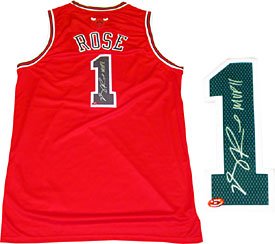 Derrick Rose "MVP 11" Autographed / Signed Chicago Bulls Authentic Jersey