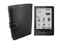 Navitech Black Leather Flip Open Book Style 6 inch Carry Case / Cover & Clip On Flexible Backlight/ Night Light/ Reading Light & Anti-Glare Screen Protector Guard For The Sony PRS600, PRS600B eReader Touch Edition Series