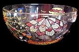 Beach Party Design - Hand Painted - Serving Bowl - 11 inch diameter