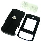 SOLID BLACK SNAP-ON COVER HARD CASE PHONE PROTECTOR (With Optional Romovable Swivel Belt Clip) for SAMSUNG T729 BLAST