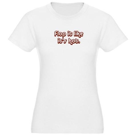 31qVt09WaVL Flop it like its hot Baby Doll Poker TShirt Funny Jr. Jersey TShirt by CafePress = Nerdy TShirt