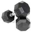 VTX 8-Sided Rubber Encased Dumbbells 55 lb.-75 lb. Set
