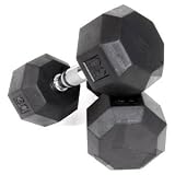 Troy VTX 8 Sided Rubber Dumbbells 15 - 30 LB Set
