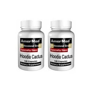 Hoodia Cactus 400mg Diet Pills, 120 caps (2 BOTTLES) by AmerMed