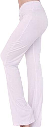 Cloudy Women's Modal Wide Leg Yoga Pants Linear Self Tie Waist, Multiple Colors Available(White,US M/Asian XL)
