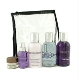 Frequent Traveller: Cempaka Shower Gel + Yuan Zhi Shower Gel + Body Cream + Mist + Soother + Bag - Molton Brown - Travel Set - 5pcs+1bag
