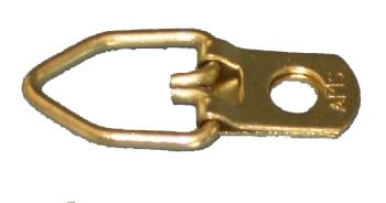 100 Single Hole Brass Plated D Ring W/screws