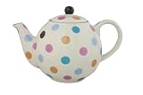 Kitchen & Housewares : Dexam London Pottery 4 Cup Globe Teapot Multicoloured Spots